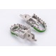 Estriberas Off Road gris/verde Kawasaki