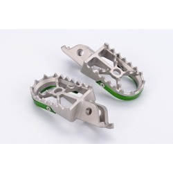 Estriberas Off Road gris/verde Kawasaki