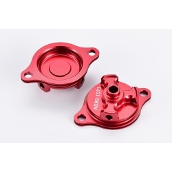 Tapa filtro de aceite rojo Honda