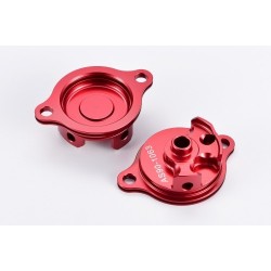 Tapa filtro de aceite rojo Honda