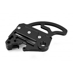 Protector de disco trasero con soporte de pinza negro