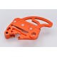 Protector de disco trasero  con soporte de pinza naranja