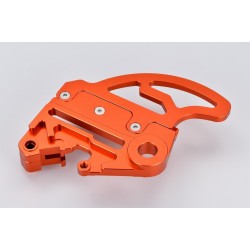 Protector de disco trasero  con soporte de pinza naranja