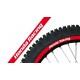 Adhesivo Llanta Blackbird Crystal Honda Racing rojo 5068R/60