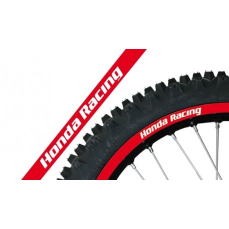 Adhesivo Llanta Blackbird Crystal Honda Racing rojo 5068R/60
