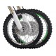 Adhesivo para llanta Blackbird verde 5081/30