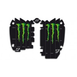 Adhesivos para rejillas de radiador Blackbird Réplica Kawasaki Monster A401R6