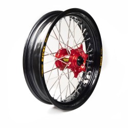 Rueda completa Haan Wheels aro negro 17-350 buje rojo 1 115006/3/6