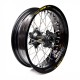 Rueda completa Haan Wheels aro negro 17-4,50 buje negro 1 86008/3/3