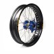 Rueda completa Haan Wheels aro negro 17-3,50 buje azul 1 35206/3/5