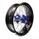 Rueda completa Haan Wheels aro negro 17-4,50 buje azul 1 36008/3/5