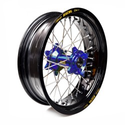 Rueda completa Haan Wheels aro negro 17-4,50 buje azul 1 36008/3/5