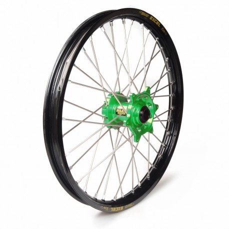 Rueda completa Haan Wheels aro negro 17-1,40 buje verde 1 23004/3/7