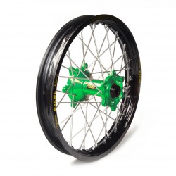 Rueda completa Haan Wheels aro negro 12-1,60 buje verde 1 22001/3/7