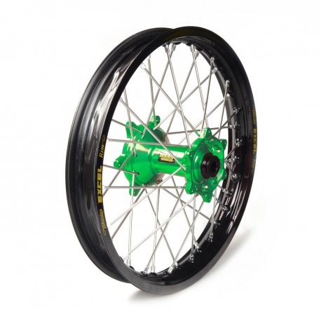 Rueda completa Haan Wheels aro negro 12-1,60 buje verde 1 22001/3/7