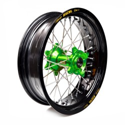Rueda completa Haan Wheels aro negro 17-4,25 buje verde 1 26007/3/7