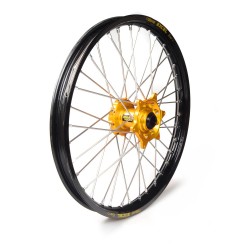 Rueda completa Haan Wheels aro negro 17-1,40 buje oro 1 53004/3/2