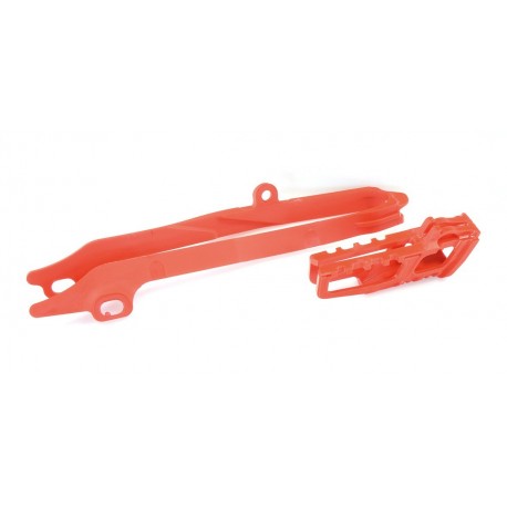 Guiacadenas + patin Polisport rojo Honda 90607