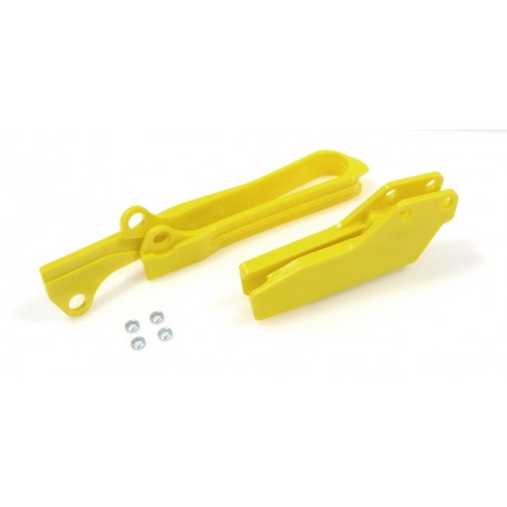 Guiacadenas + patin Polisport amarillo Suzuki 90614