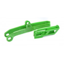 Guiacadenas + patin Polisport verde Kawasaki 90613