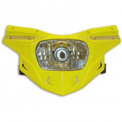 Recambio inferior (optica incluida) careta UFO homologada Stealth amarillo PF01714-102