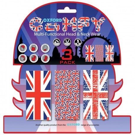 Braga Confort Union Jack (Bnadera UK) pack de 3 Oxford NW120