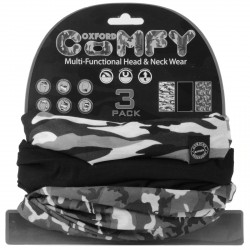 Braga cubre cuello camuflaje, Pack de 3. Oxford NW123