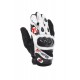 Guantes Racing cortos de cuero-rejilla Oxford RP-4 blanco/negro talla 2XL