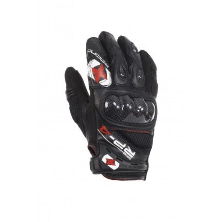 Guantes Racing cortos de cuero-rejilla Oxford RP-4 negro talla 4XL