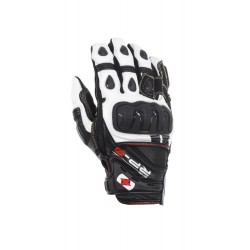 Guantes Racing de cuero cortos Oxford RP-3 negro/blanco talla 2XL