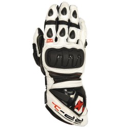 Guantes Racing de cuero Oxford RP-1 blanco/negro talla 2XL