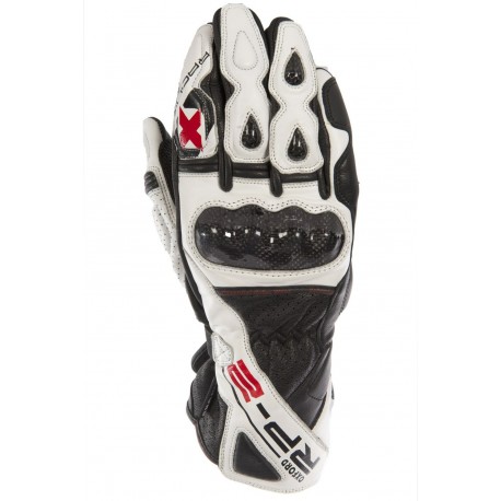 Guantes Racing de cuero Oxford RP-2 blanco/negro talla 2XL