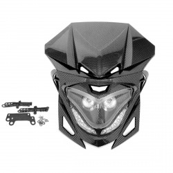 Cabeza Horquil Enduro Bi Halog+Leds Winterbee Imit Carb