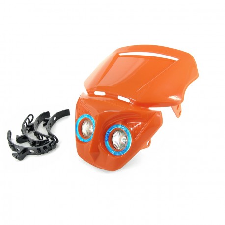 Cabeza Horquilla  Transformer  Halog+Leds Anaranjado