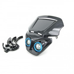 Cabeza Horquilla  Transformer  Halog+Leds Imit Carbono
