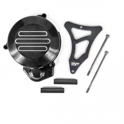 Carter Encendido + Tapa Pignon  Senda Negro/Imit Carbono