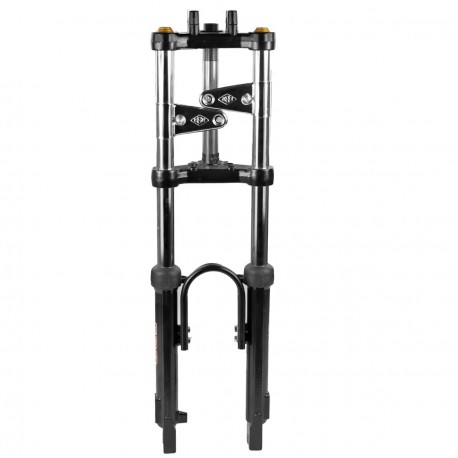 Horquilla Cyclo Ebr Adapt. Peugeot 103 - Mbk 51 Avec Stabilisateur Renforce + Reglage Precharge Ressort