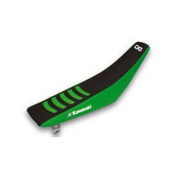 Funda de asiento Blackbird Doble agarre 3 Kawasaki negro/verde 1431H
