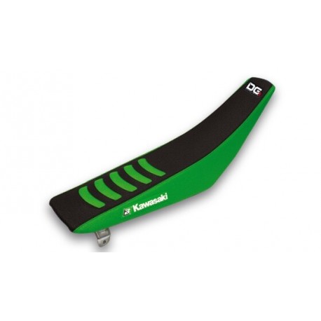 Funda de asiento Blackbird Doble agarre 3 Kawasaki negro/verde 1431H