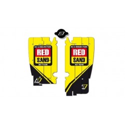 Adhesivos para rejillas de radiador Blackbird Replica Rockstar Suzuki World MXGP 2016 A301R5