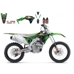 Kit de adhesivos Blackbird Réplica Team Monster Energy 2016 Kawasaki 2424R8