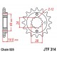 Piñón con goma JT 314 de acero con 16 dientes