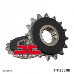 Piñón con goma JT 333 de acero con 16 dientes