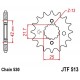 Piñón con goma JT 513 de acero con 17 dientes