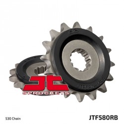Piñón con goma JT 580 de acero con 16 dientes