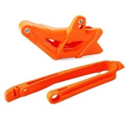 Guiacadenas + patin Polisport naranja Ktm 90609