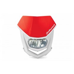 Careta Halo LED homologada Polisport blanco/rojo 8667100006