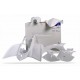 Kit plástica completo Polisport Yamaha ATV color blanco 90073