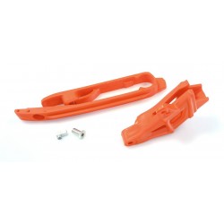 Guiacadenas + patin Polisport KTM naranja 90731