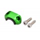 Abrazadera superior soporte maneta con goma Vparts verde